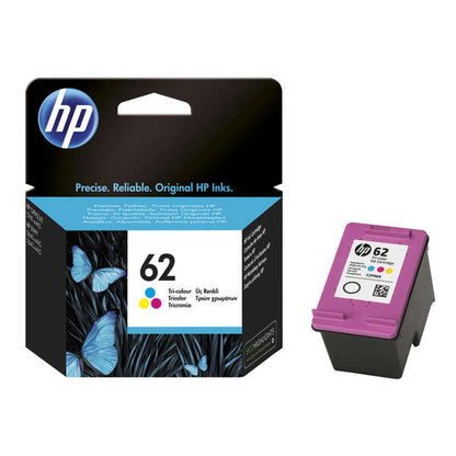 HP 62 Color Cartucho de Tinta Original - C2P06AE. 165 Paginas