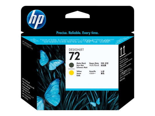 HP 72 Original Printhead - Matte Black and Yellow - C9384A