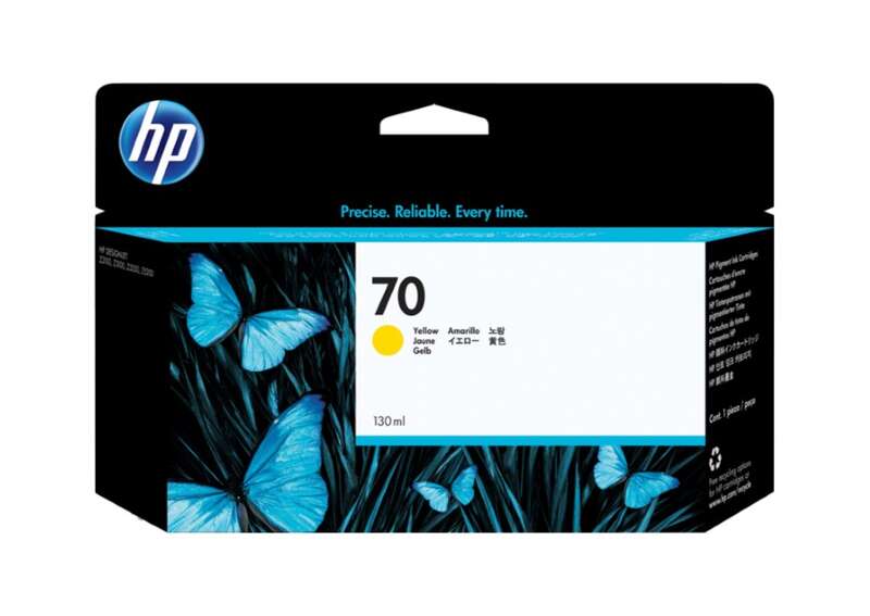 HP 70 Yellow Original Ink Cartridge - C9454A