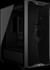 Chasis Semitorre 3200d sin Fuente Soporta ATX EATX Micro ATX Mini ITX Bahias Internas 3.5' y 2.5' 1xUSB 2.0 1xUSB-C Combo Audio y Microfono Ventana Lateral Negro