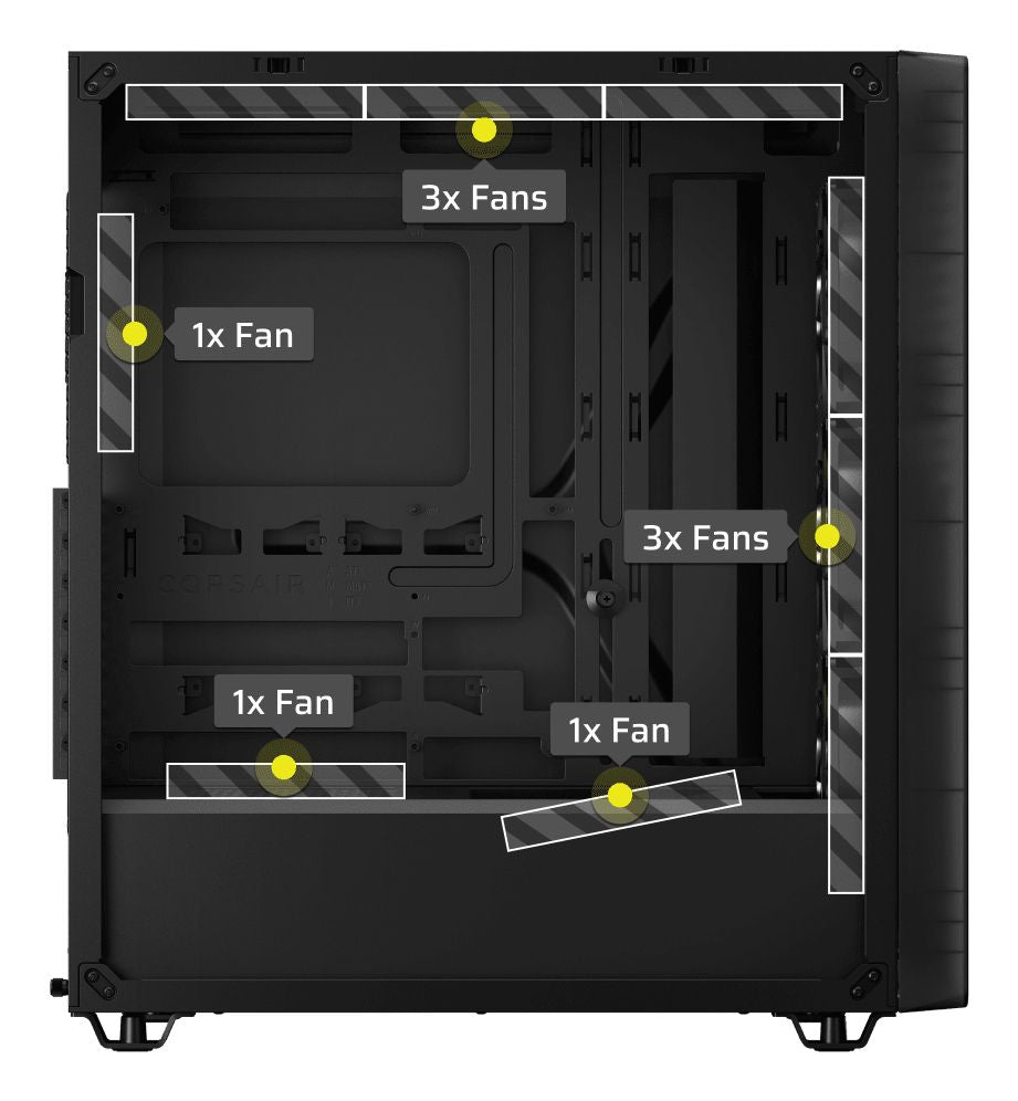 Caja Corsair 3200D RS ARGB ATX Negra