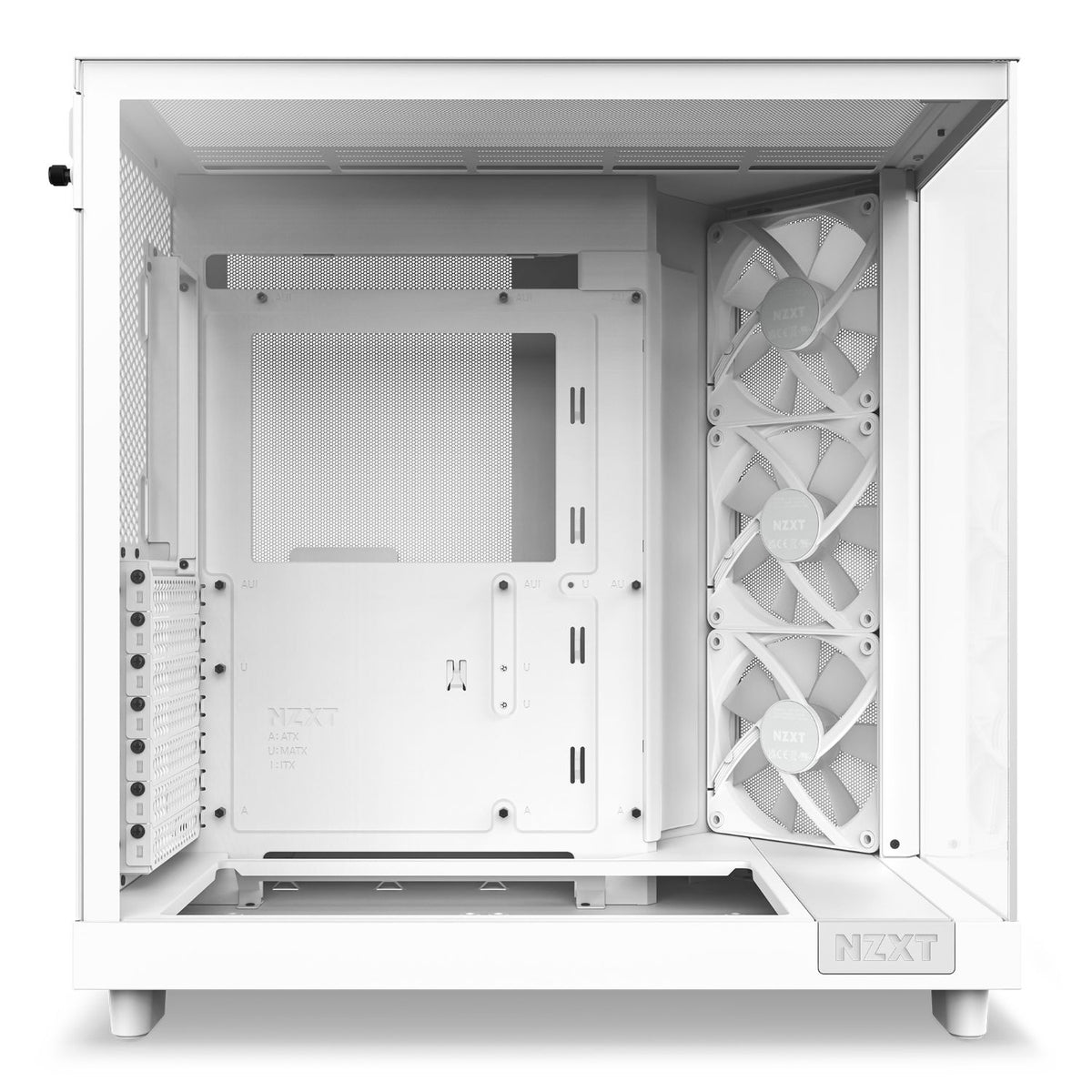 Caja NZXT H6 Flow RGB ATX mATX Blanca (CC-H61FW-R1)