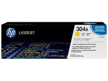 HP CC532A Amarillo Cartucho de Toner Original - 304A. 2.800 Paginas