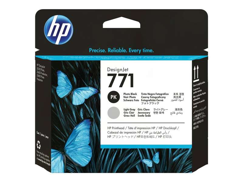 HP 771 Original Printhead - Photo Black, Light Gray - CE020A