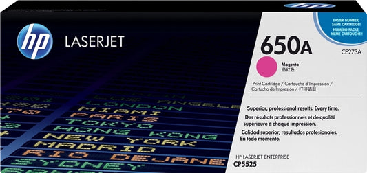 HP CE273A Magenta Original Toner Cartridge - 650A