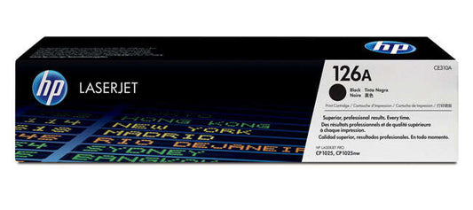 HP CE310A Black Original Toner Cartridge - 126A