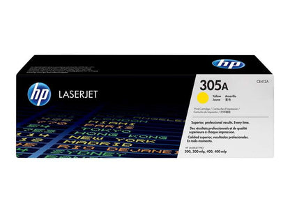 HP CE412A Amarillo Cartucho de Toner Original - 305A. 2.600 Paginas