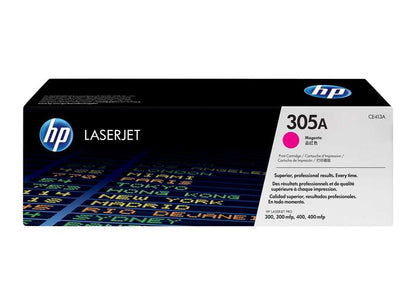 HP CE413A Magenta Cartucho de Toner Original - 305A. 2.600 Paginas