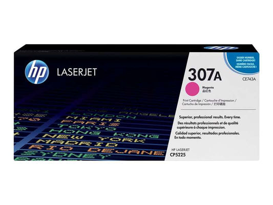 HP CE743A Magenta Original Toner Cartridge - 307A