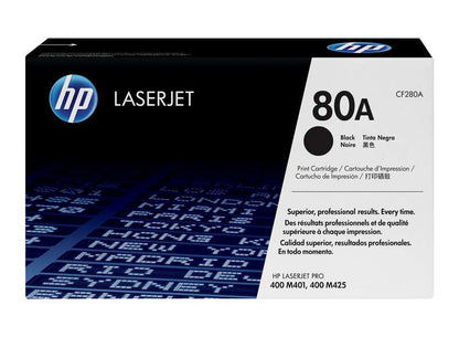 HP CF280A Negro Cartucho de Toner Original - 80A. 2.700 Paginas