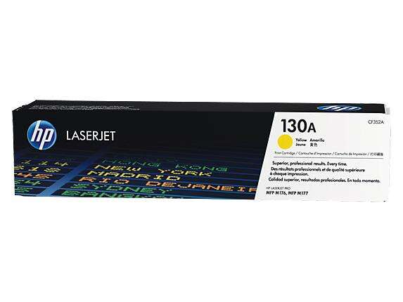 HP CF352A Yellow Original Toner Cartridge - 130A