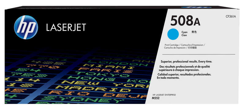 HP CF361A Cyan Original Toner Cartridge - 508A