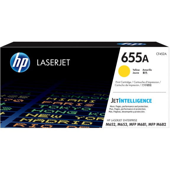 HP CF452A Yellow Original Toner Cartridge - 655A