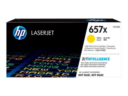 HP CF472X Amarillo Cartucho de Toner Original - 657X. 23.000 Paginas
