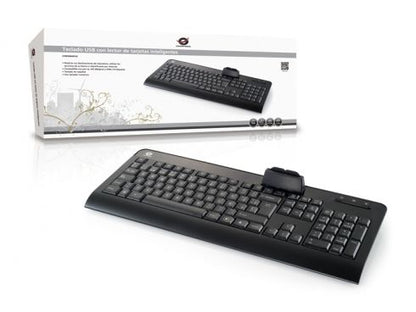 Teclado CONCEPTRONIC USB Lector Tarjetas (CKBESMARTID)