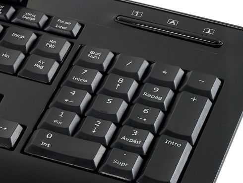 Teclado CONCEPTRONIC USB Lector Tarjetas (CKBESMARTID)