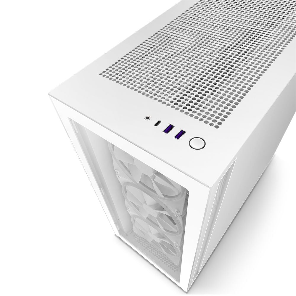 Caja NZXT H7 Elite RGB ATX mATX Blanca (CM-H71EW-02)