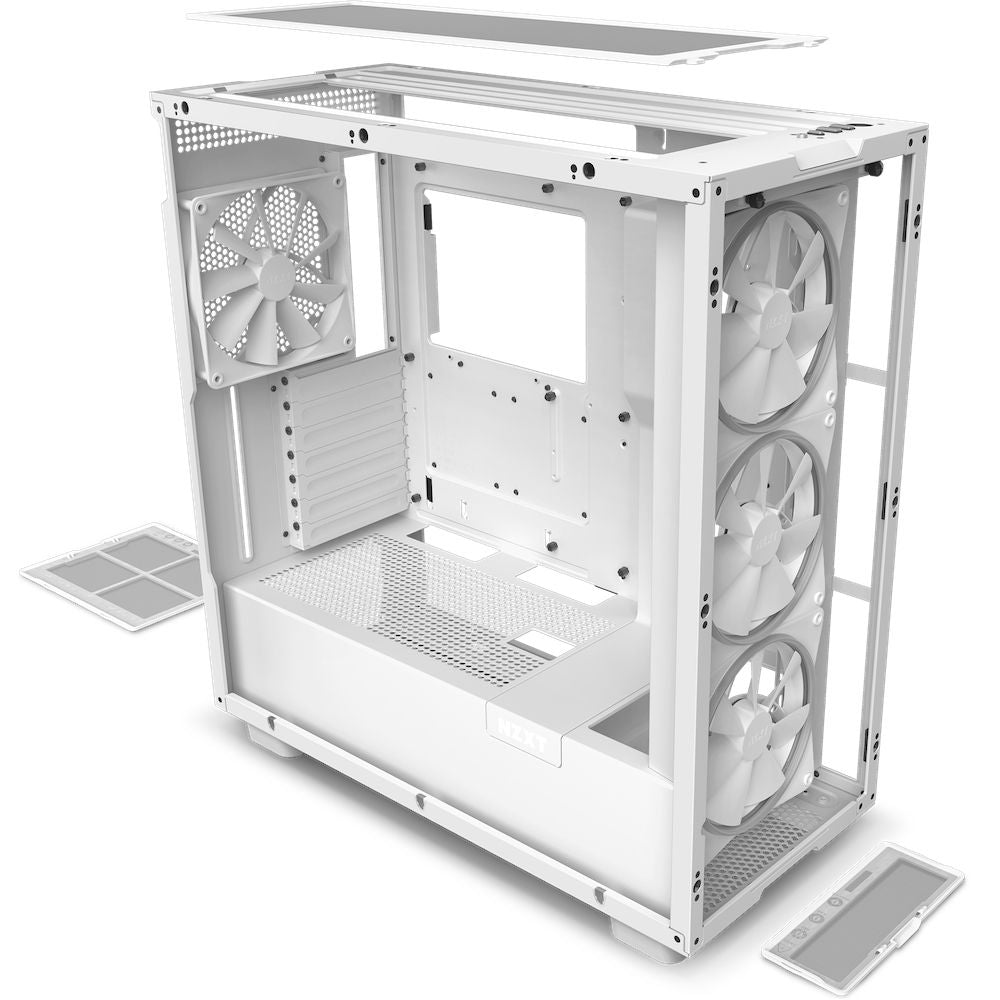 Caja NZXT H7 Elite RGB ATX mATX Blanca (CM-H71EW-02)