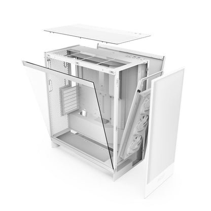 Caja NZXT H7 Flow RGB ATX mATX Blanca (CM-H72FW-R1)