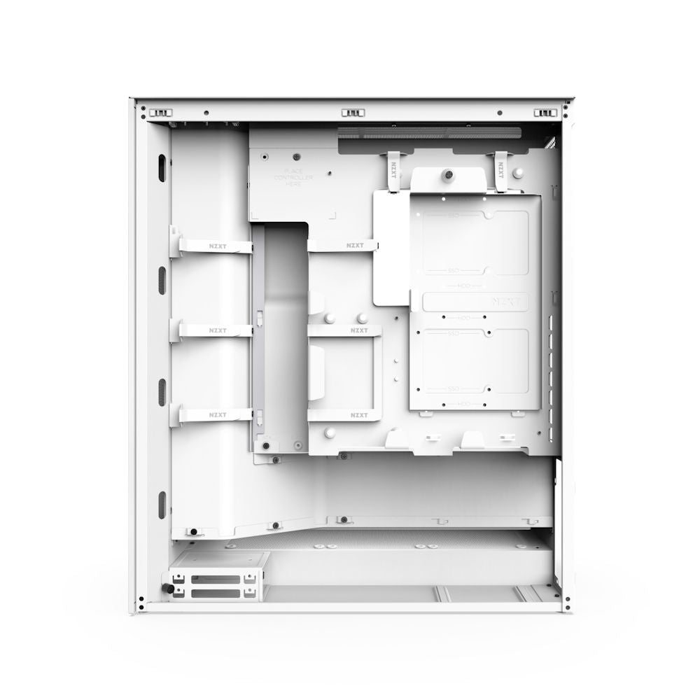 Caja NZXT H7 Flow RGB ATX mATX Blanca (CM-H72FW-R1)