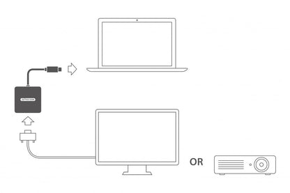 Adaptador Sitecom USB-C a VGA Gris (CN-371)