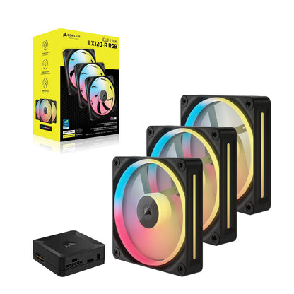 Ventilador Corsair LX120-R RGB 3x120m (CO-9051050-WW)