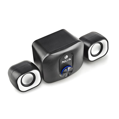Mini Altavoces NGS 2.1 20W USB 3.5mm Negros (COMET2.1)