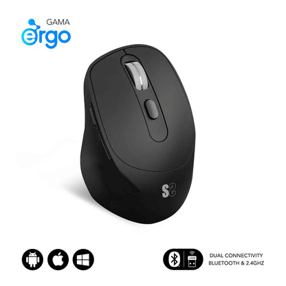 SUBBLIM Comfort Ergonomic Mouse Black (SUBMO-EDCON01)