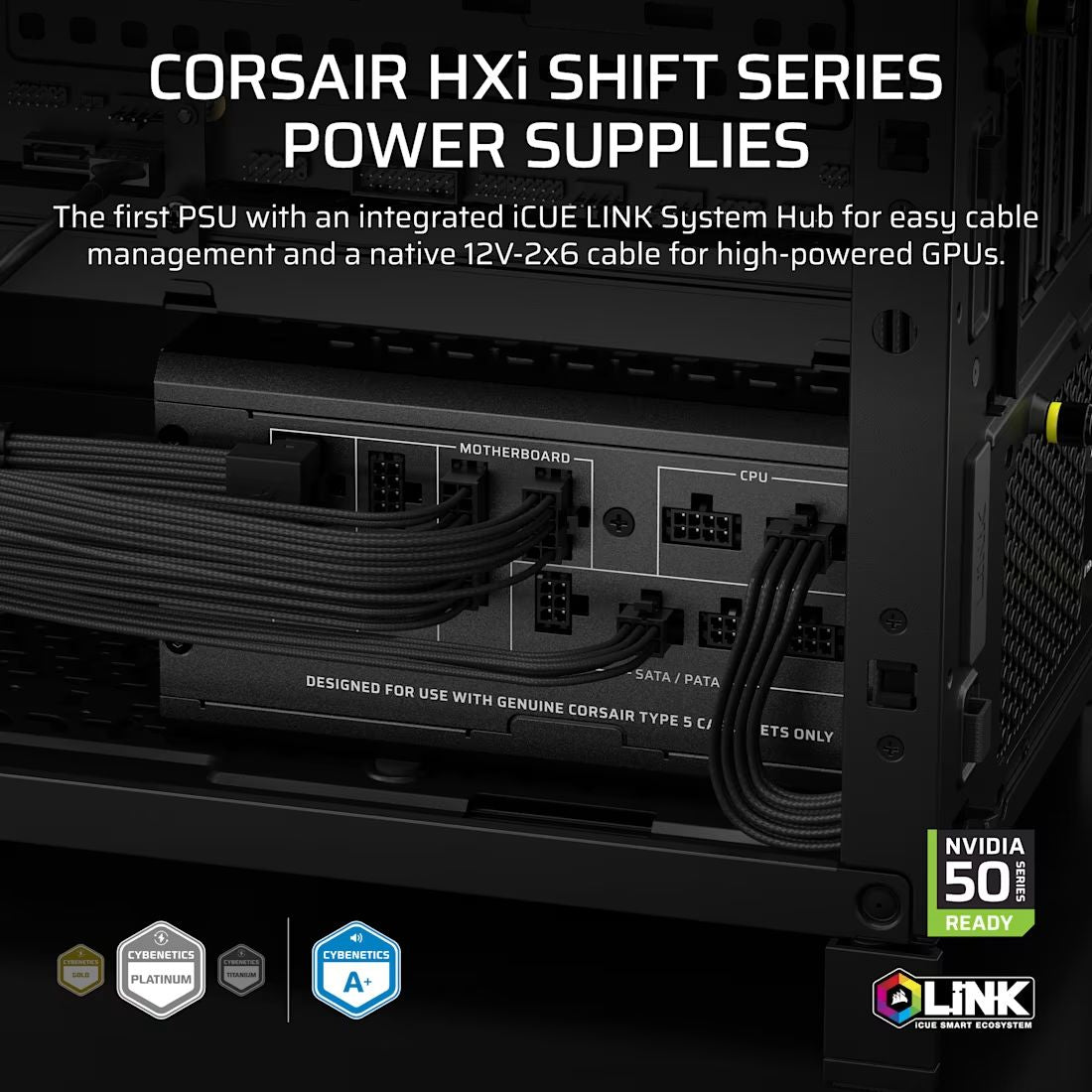 Fuente Corsair ICUE LINK HX1000I SHIFT (CP-9020265-EU)