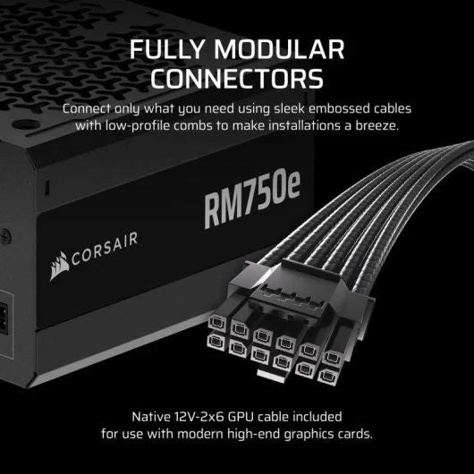 Fuente Corsair RM750E ATX 750W 80+ Gold (CP-9020295-EU)