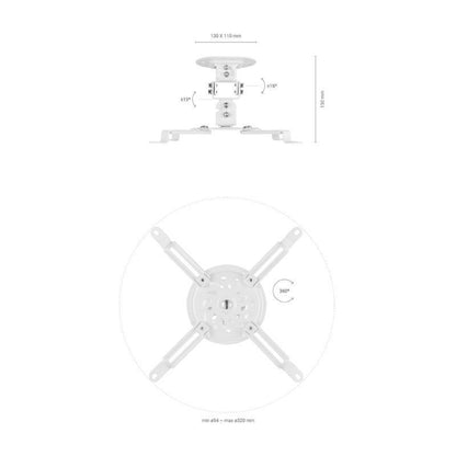 Soporte AISENS Techo Proyector Blanco (CP03TSR-129)