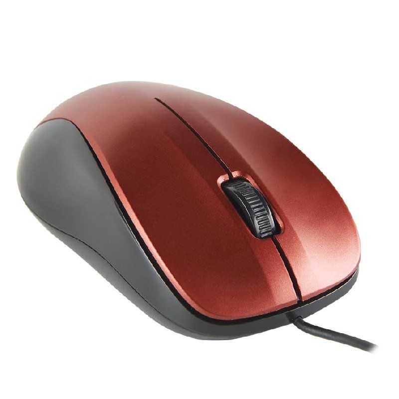 Ratón NGS Óptico USB-A 1200dpi Rojo (CREWRED)