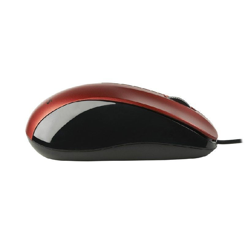 Ratón NGS Óptico USB-A 1200dpi Rojo (CREWRED)
