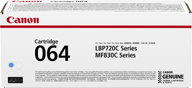 Canon 064 Cyan Cartucho de Toner Original - 4935C001