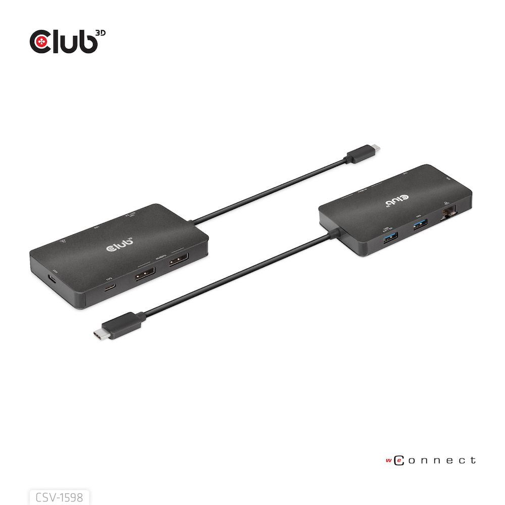 Docking Station Club 3D 7en1 USB-C Negro (CSV-1598)
