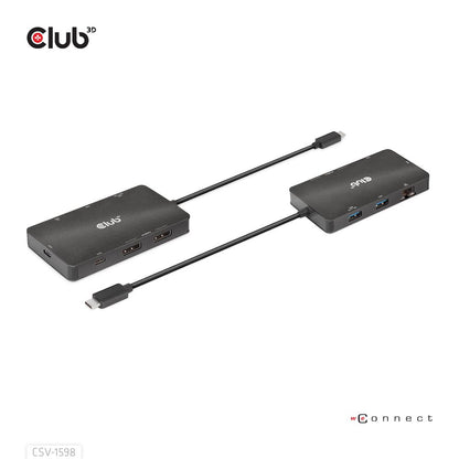 Docking Station Club 3D 7en1 USB-C Negro (CSV-1598)