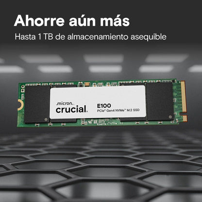 SSD CRUCIAL E100 480Gb M.2 NVMe PCIe4.0 (CT480E100SSD8)