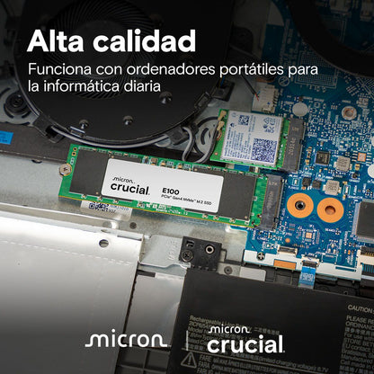 SSD CRUCIAL E100 480Gb M.2 NVMe PCIe4.0 (CT480E100SSD8)