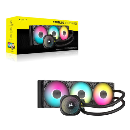 Ref Líq Corsair Nautilus 360 ARGB Negra (CW-9060093-WW)