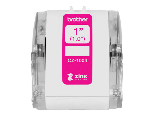Brother CZ1004 Original Custom Size Label Roll - 25mm x 5m - Zero Ink