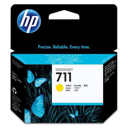HP 711 Amarillo Cartucho de Tinta Original - CZ132A. 29 ml