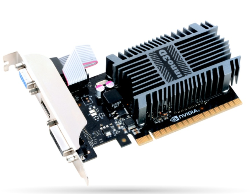 INNO3D N710-1SDV-E3BX tarjeta gráfica NVIDIA GeForce GT 710 2 GB GDDR3