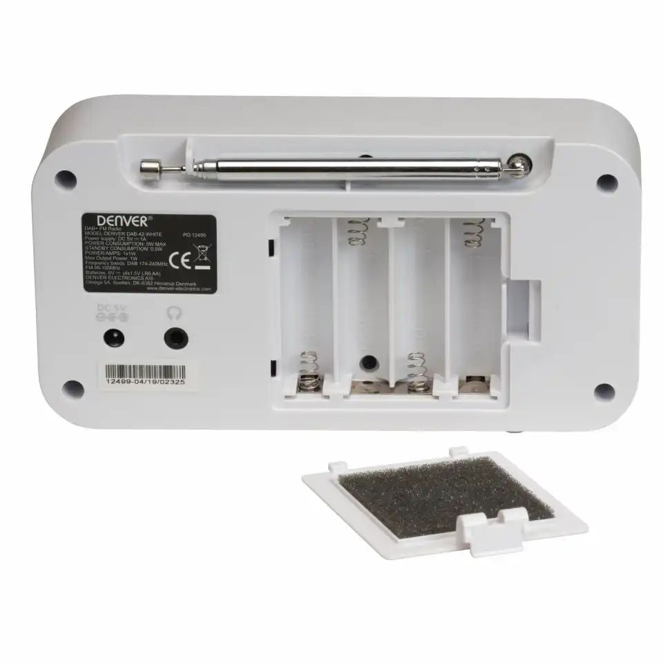 Radio DENVER Digital DAB/FM Blanca (DAB-42W)