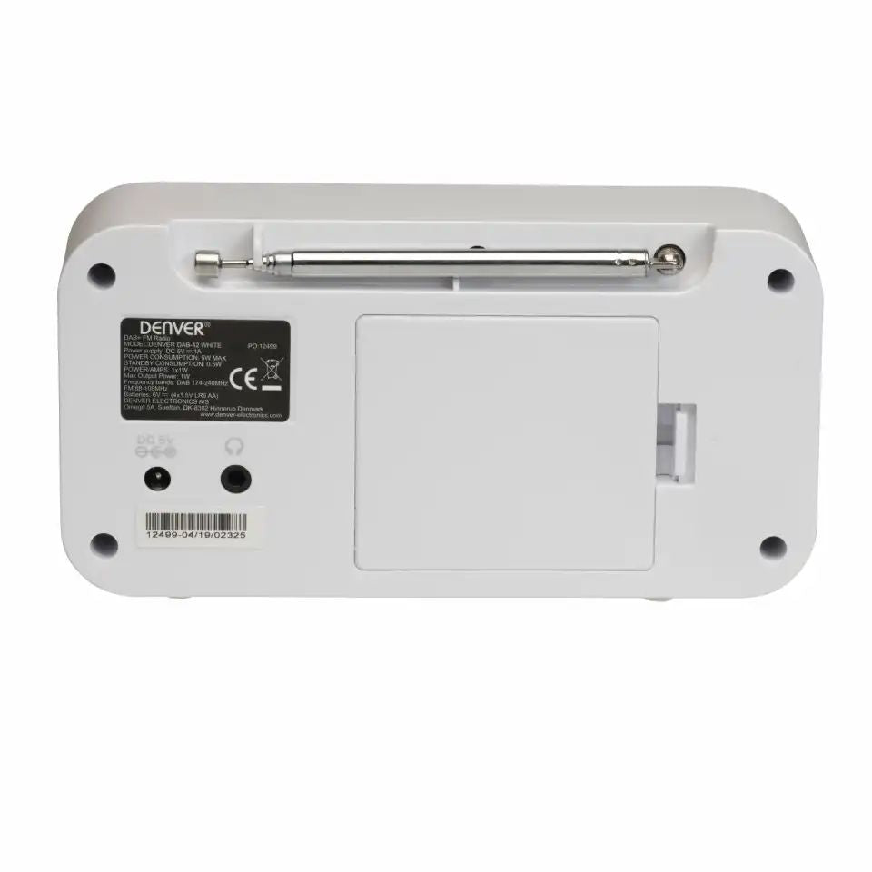 Radio DENVER Digital DAB/FM Blanca (DAB-42W)