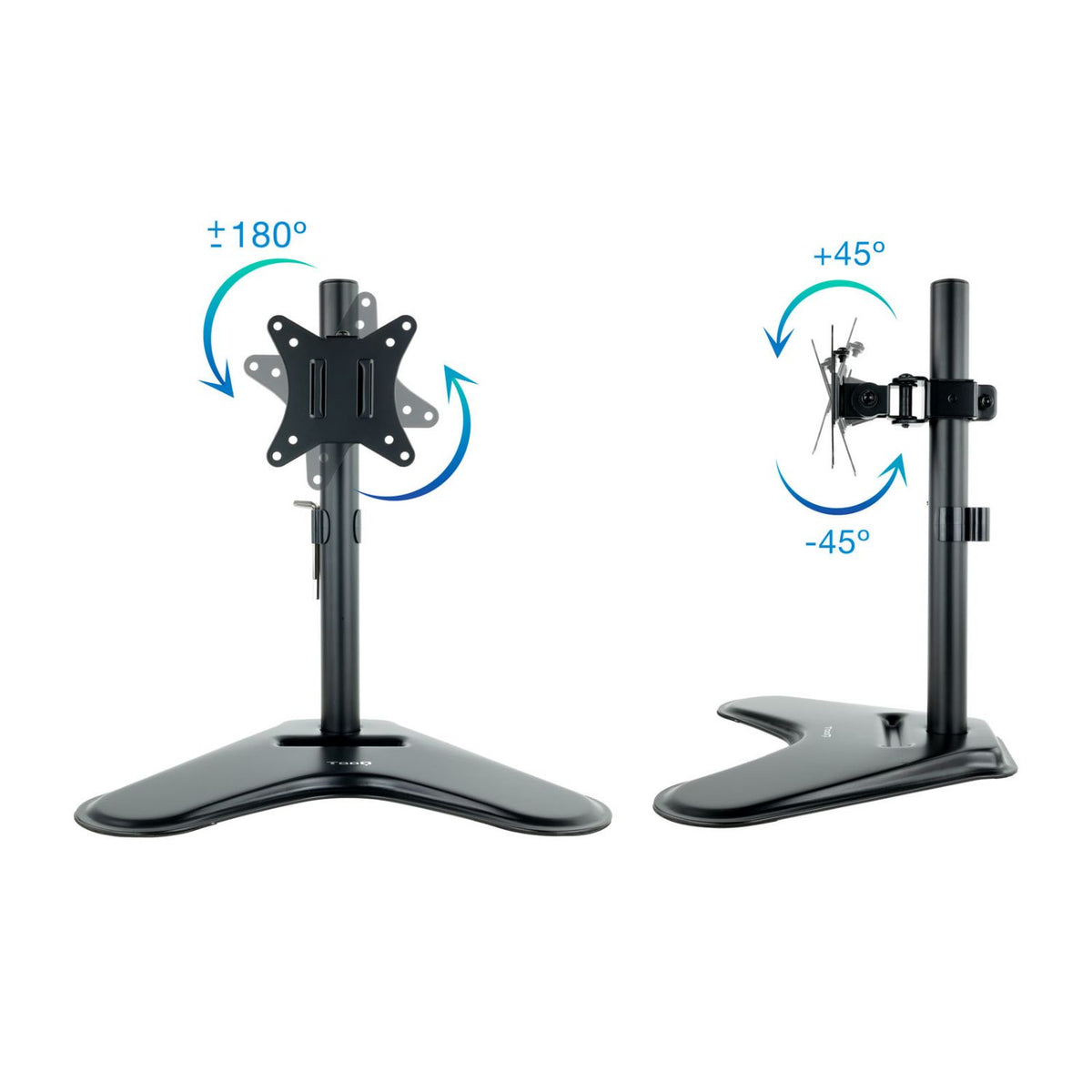 Soporte Mesa TooQ 17"-32" Gira/Inclina 9Kg (DB1701TN-B)