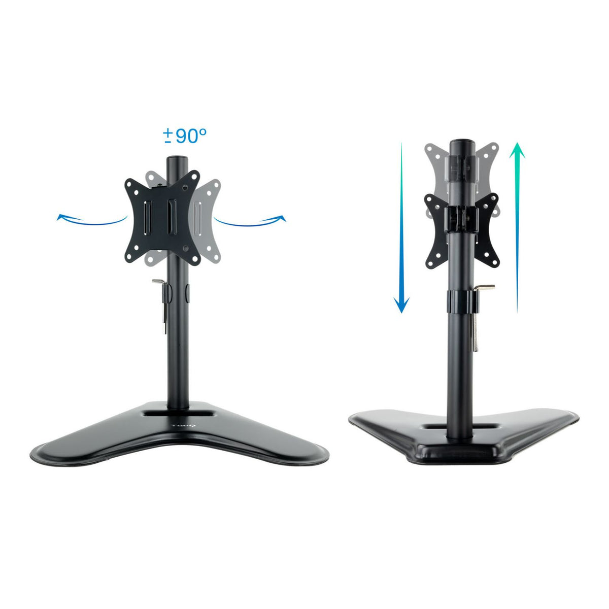 Soporte Mesa TooQ 17"-32" Gira/Inclina 9Kg (DB1701TN-B)