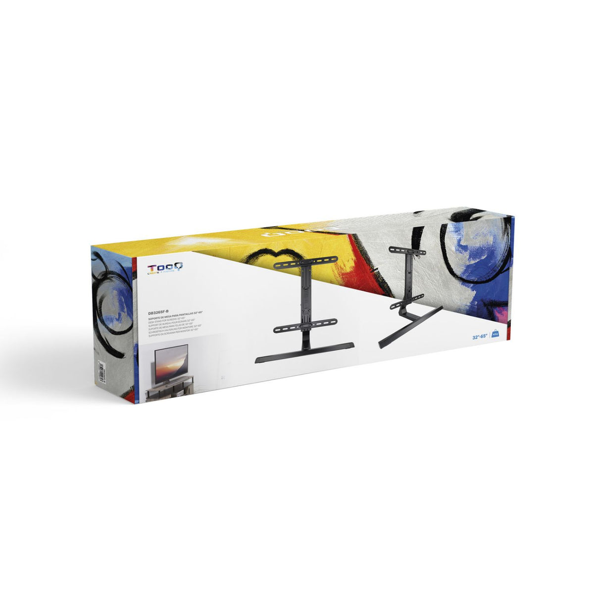 Soporte Mesa TooQ 32"-65" Hasta 40Kg Negro (DB3265F-B)