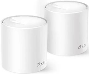 Punto acceso interior sistema mesh deco x10 1500mbps 2.4ghz y 5ghz 2 puertos gigabits por unidad pack de 2 unidades