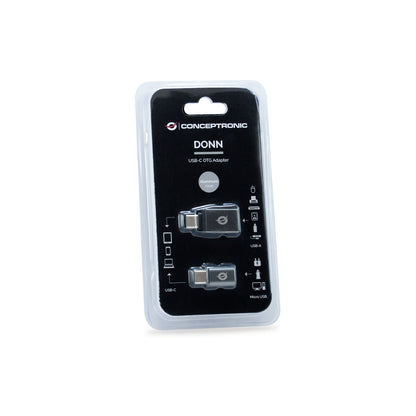 Adaptador CONCEPTRONIC USB-C a USB-A/mUSB 2Un (DONN04G)