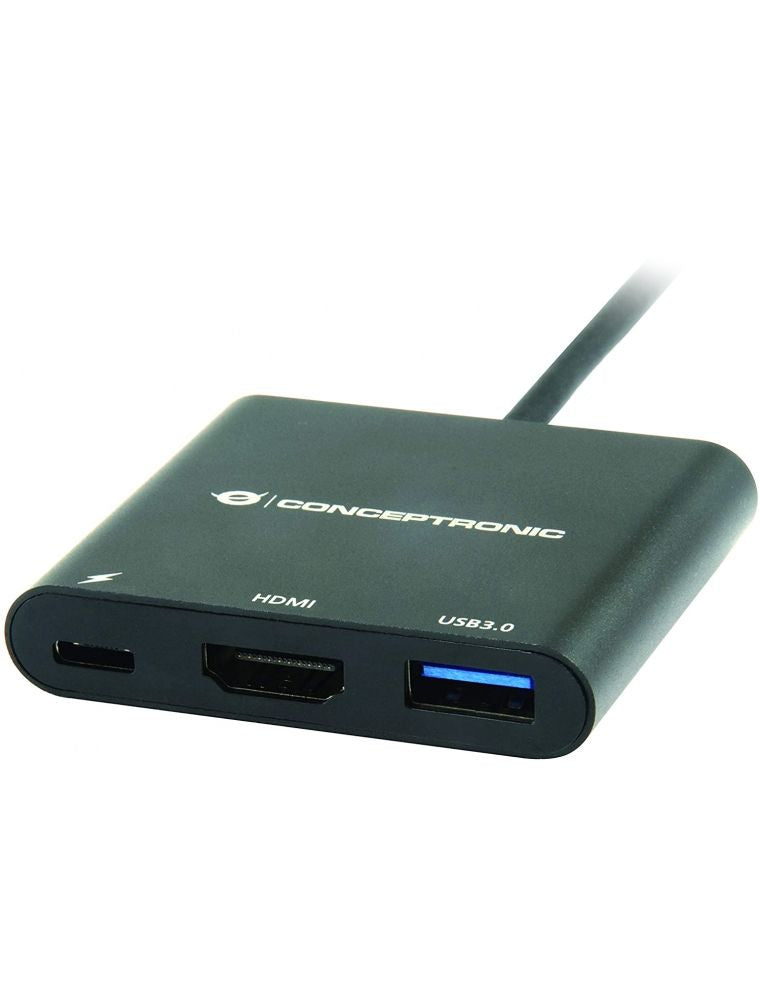Adaptador CONCEPTRONIC 9en1 USB-C 3.0 Negro (DONN06G)